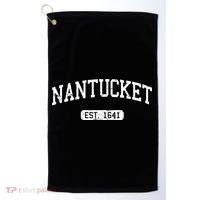 Nantucket Massachusetts Est 1641 Gift Golf Towel thumb 0