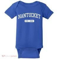 Nantucket Massachusetts Est 1641 Gift Baby Bodysuit thumb 0