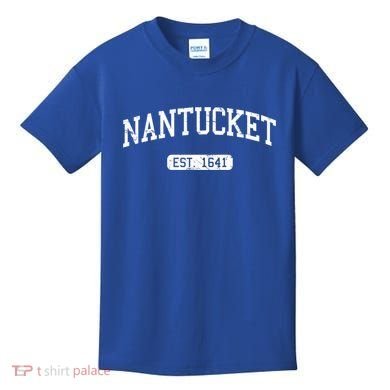 Nantucket Massachusetts Est 1641 Gift Kids T-Shirt