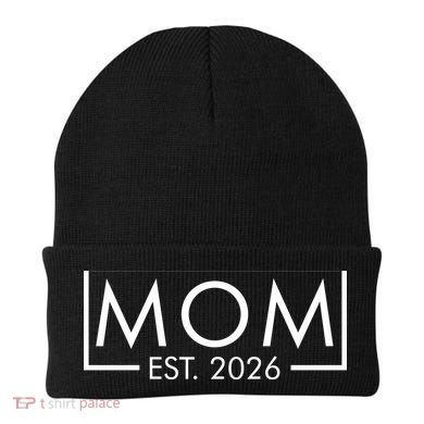 New Mom Est 2026 Beanie