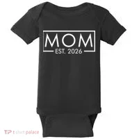 New Mom Est 2026 Baby Bodysuit thumb 0