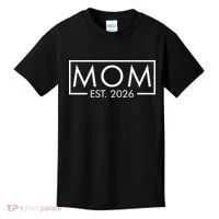 New Mom Est 2026 Kids T-Shirt thumb 0
