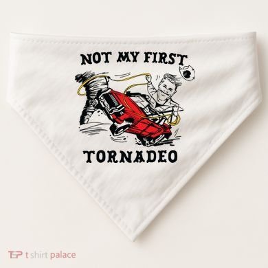 Not My First Tornadeo USA-Made Doggie Bandana