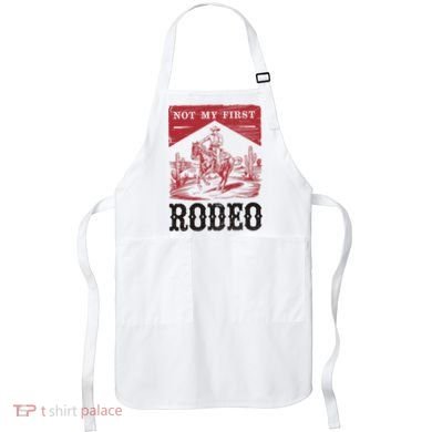 Not My First Rodeo, Vintage Bronc Riding Cowboy Rodeo Apron