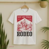 Not My First Rodeo, Vintage Bronc Riding Cowboy Rodeo T-Shirt thumb 2
