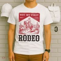 Not My First Rodeo, Vintage Bronc Riding Cowboy Rodeo T-Shirt thumb 6