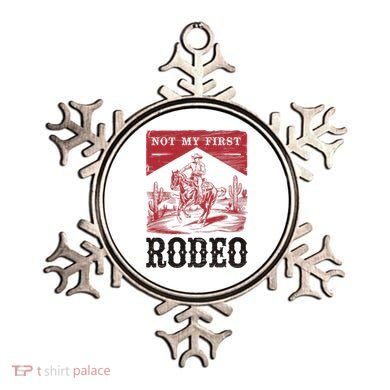 Not My First Rodeo, Vintage Bronc Riding Cowboy Rodeo Ornament