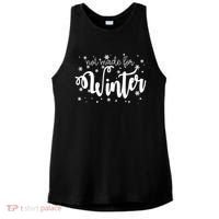 Not Made For Winter Snowflake Ladies PosiCharge Tri-Blend Wicking Tank thumb 0