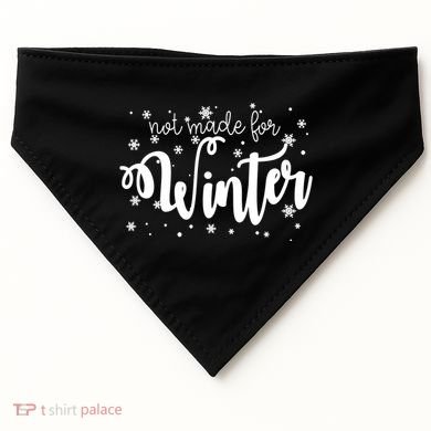Not Made For Winter Snowflake USA-Made Doggie Bandana