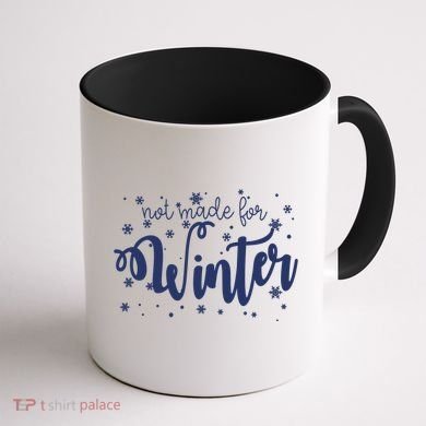 Not Made For Winter Snowflake Coffee Mug back
