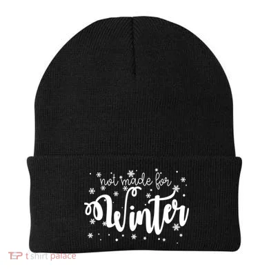 Not Made For Winter Snowflake Beanie