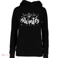 Not Made For Winter Snowflake Womens Funnel Neck Pullover Hood thumb 0