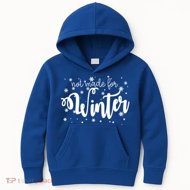 Not Made For Winter Snowflake Kids Hoodie