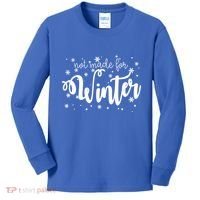 Not Made For Winter Snowflake Kids Long Sleeve Shirt thumb 0