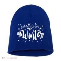 Not Made For Winter Snowflake Short Acrylic Beanie thumb 0