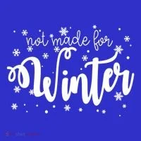Not Made For Winter Snowflake Kids T-Shirt thumb 4