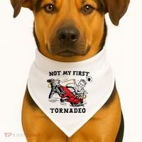 Not My First Tornadeo Not My First Tornado USA-Made Doggie Bandana thumb 1