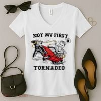 Not My First Tornadeo Not My First Tornado Women's V-Neck T-Shirt thumb 2