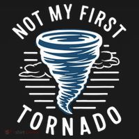 Not My First Tornado While Storm Twister Hurricane Weather Visor thumb 3