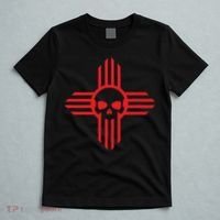 New Mexico Flag Zia Sun Skull State Pride T-Shirt thumb 5