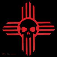 New Mexico Flag Zia Sun Skull State Pride T-Shirt thumb 7