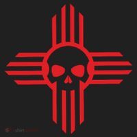New Mexico Flag Zia Sun Skull State Pride Hat thumb 2