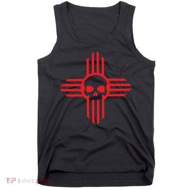 New Mexico Flag Zia Sun Skull State Pride Tank Top