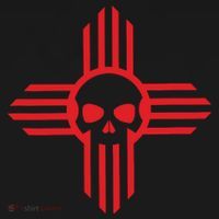 New Mexico Flag Zia Sun Skull State Pride Tank Top thumb 6
