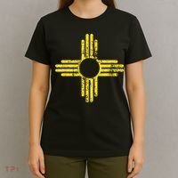 New Mexico Flag Distressed Yellow Zia Sun Alone T-Shirt thumb 4