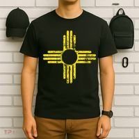 New Mexico Flag Distressed Yellow Zia Sun Alone T-Shirt thumb 6