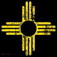 New Mexico Flag Distressed Yellow Zia Sun Alone Women's Tank Top thumb 5