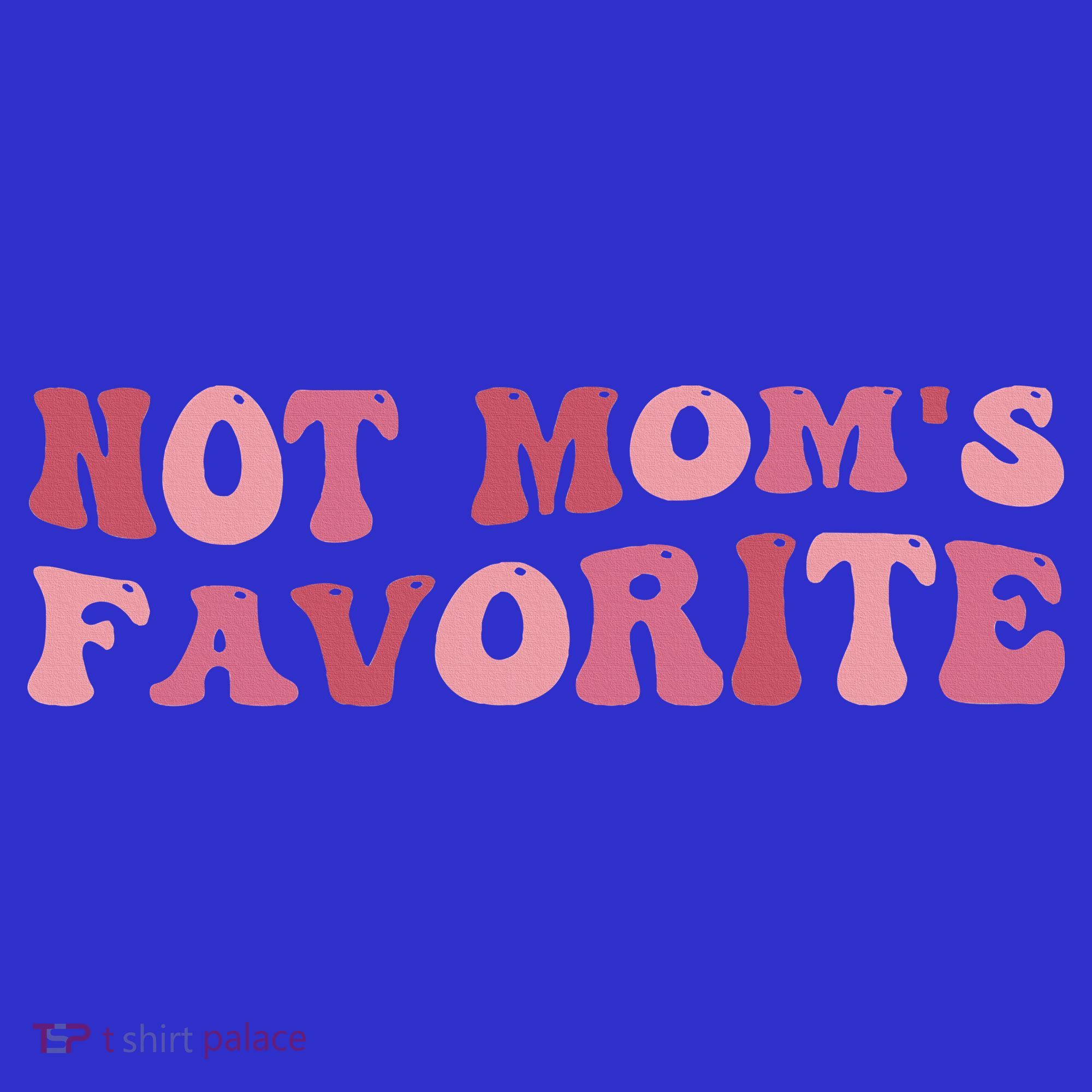 Not Mom's Favorite Funny Daughter Son Groovy Favorite Child Apron