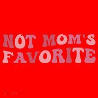 Not Mom's Favorite Funny Daughter Son Groovy Favorite Child Santa Hat thumb 1