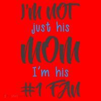 IM Not Just His Mom IM His Number One Fan Santa Hat thumb 1