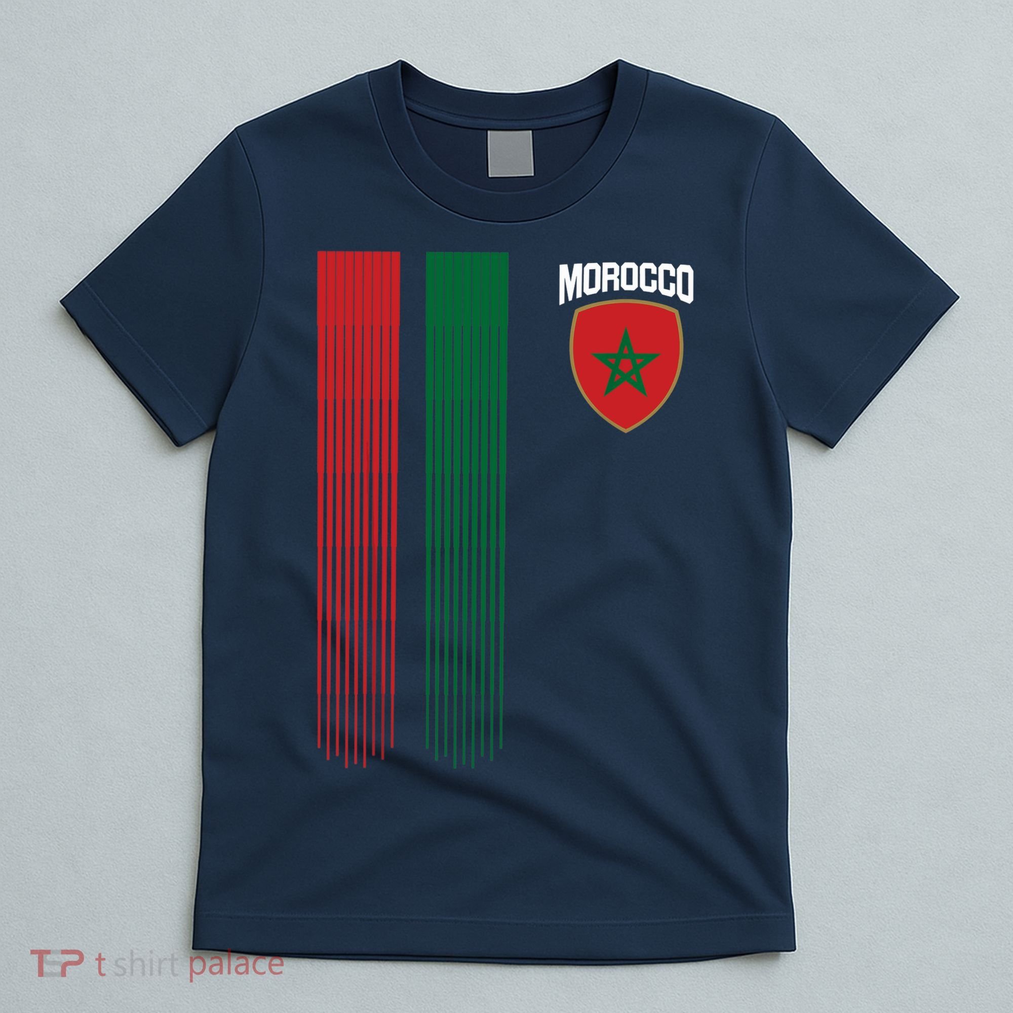 National Morocco Flag Moroccan Football Fan Soccer Team T-Shirt