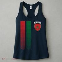 National Morocco Flag Moroccan Football Fan Soccer Team Women's Tank Top thumb 3