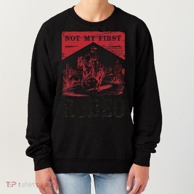 Not My First Rodeo Vintage Bronc Riding Cowboy Rodeo Gift Women's Sweatshirt