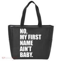 No My First Name Aint Baby Funny Tote Bag thumb 0