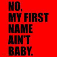 No My First Name Aint Baby Funny Santa Hat thumb 1