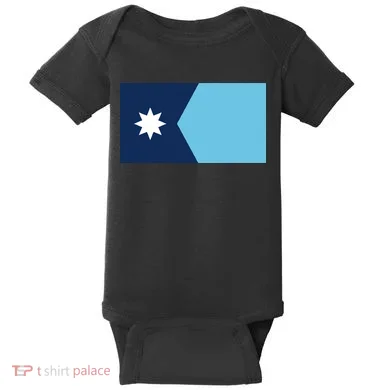 New Minnesota Flag Baby Bodysuit