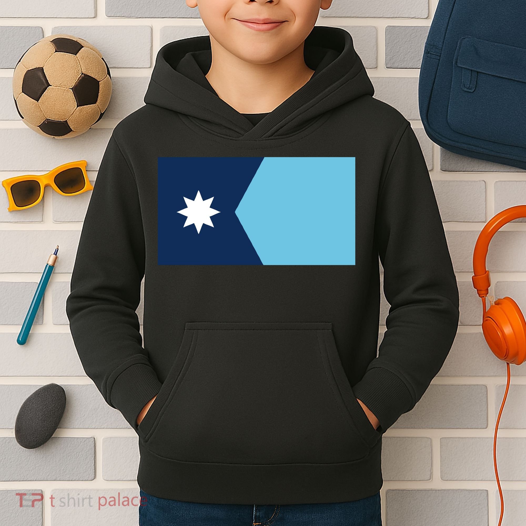 New Minnesota Flag Kids Hoodie