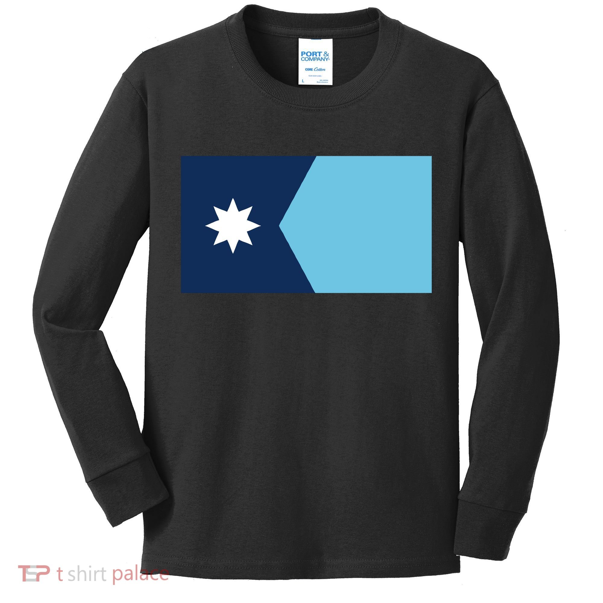 New Minnesota Flag Kids Long Sleeve Shirt