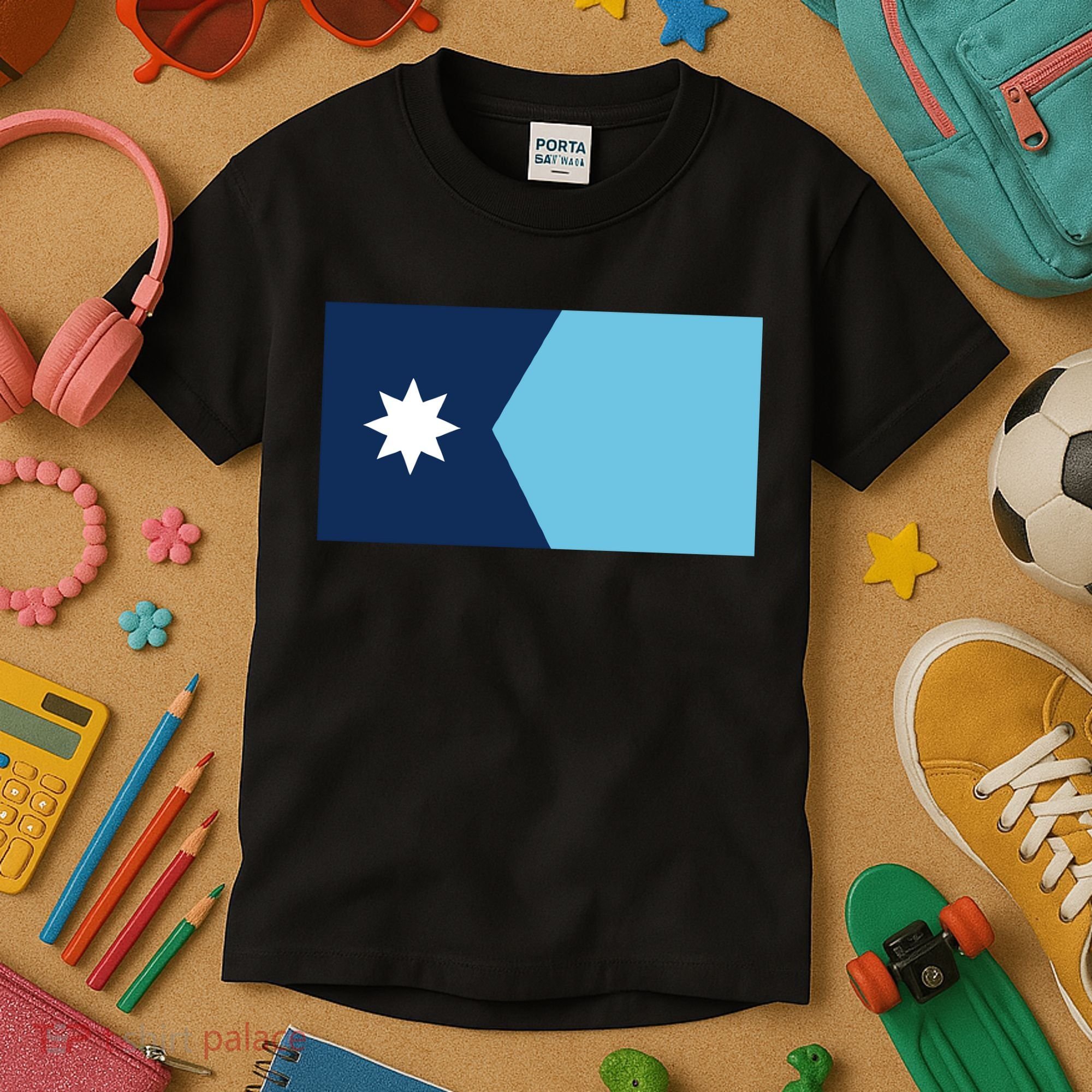 New Minnesota Flag Kids T-Shirt