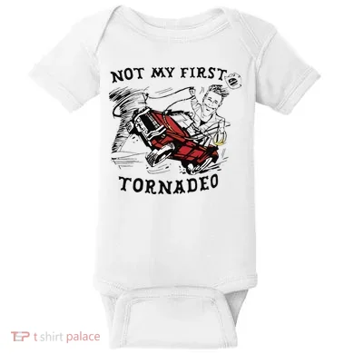 Not My First Tornado Baby Bodysuit