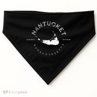 Nantucket Massachusetts Graphic USA-Made Doggie Bandana thumb 0