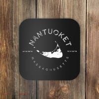 Nantucket Massachusetts Graphic Coaster thumb 0