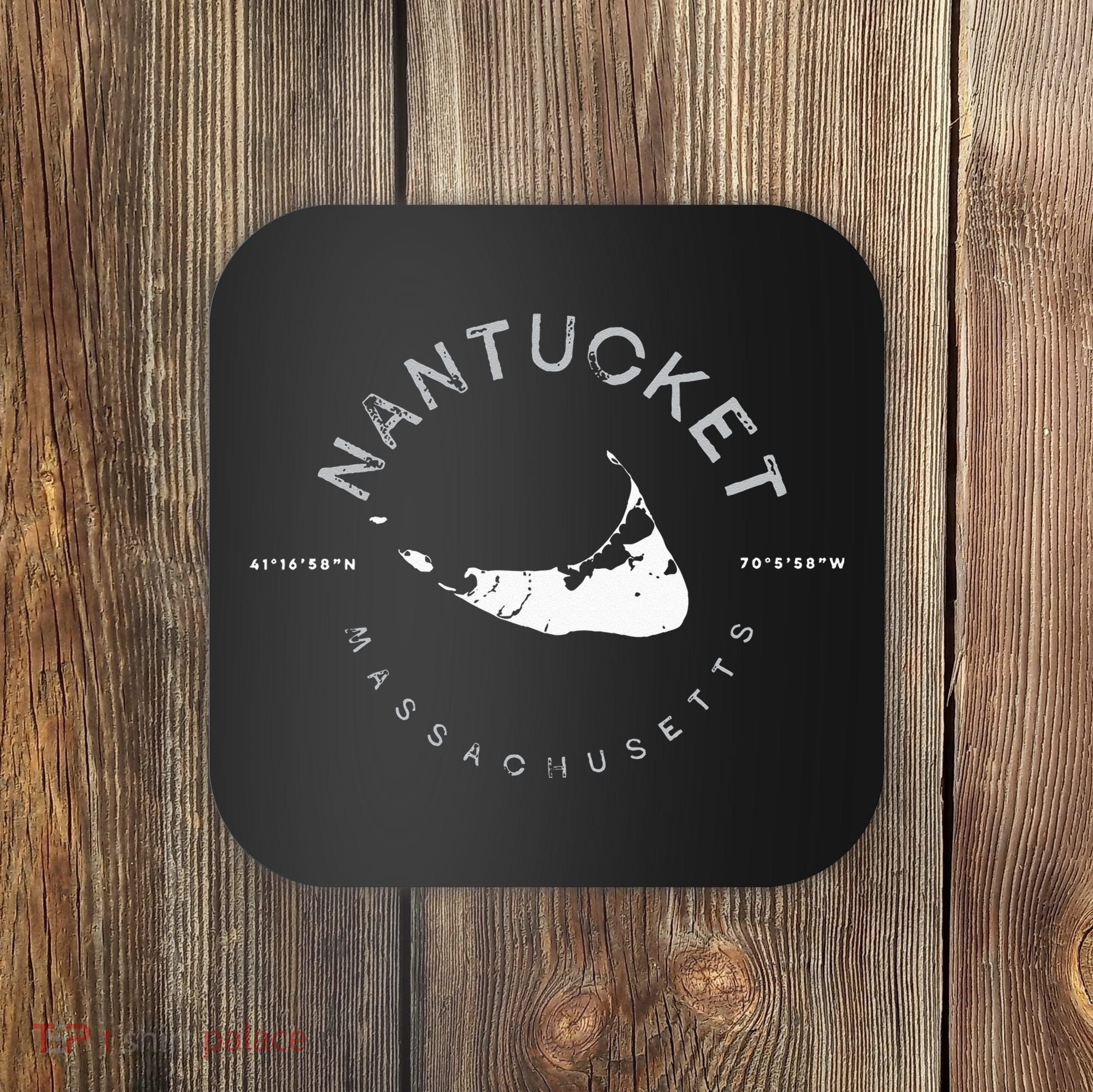 Nantucket Massachusetts Graphic Coaster