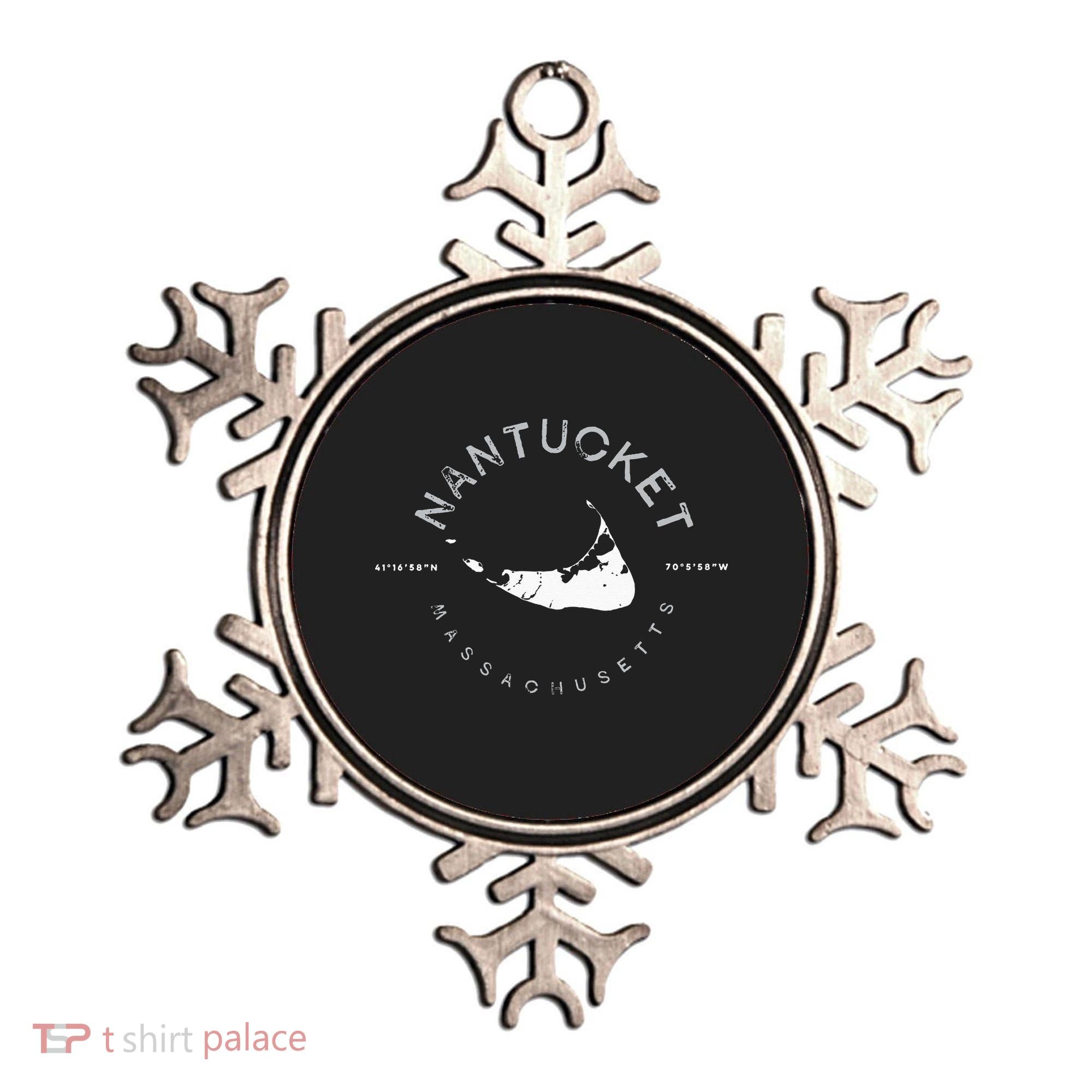 Nantucket Massachusetts Graphic Ornament