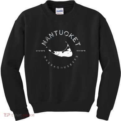 Nantucket Massachusetts Graphic Kids Sweatshirt