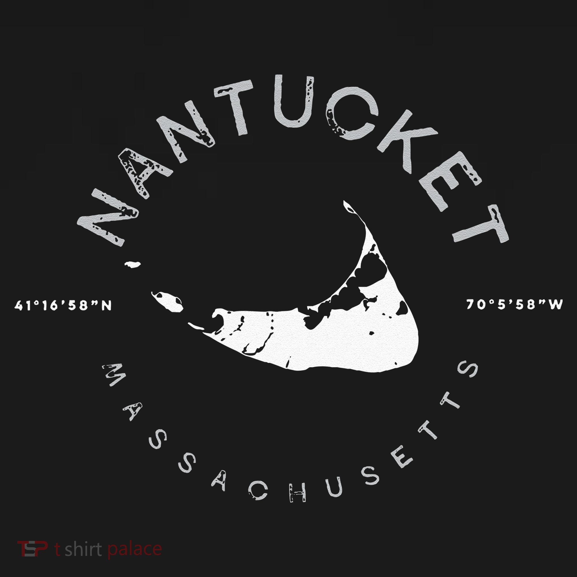 Nantucket Massachusetts Graphic Kids Long Sleeve Shirt